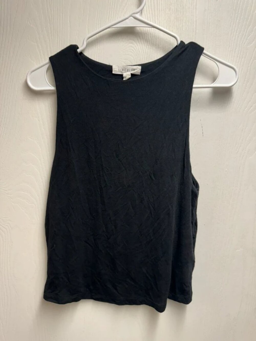 Lime Blue Tank Top Black Size L